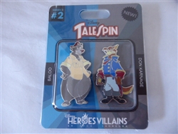 Disney Trading Pins  Heroes & Villains  TaleSpin Baloo Don Karnage