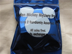 Disney Trading Pin Blue Hidden Mickey Pouch