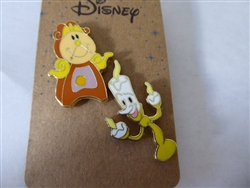 Disney Trading Pin  Beauty and the Beast Chibi Cogsworth and Lumiere