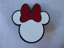 Disney Trading Pin   DLP - White Glitter Minnie Icon