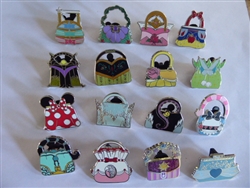 Disney Trading Pin  Handbag Mystery Complete 16 Pin Set