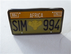 Disney Trading Pins HKDL Pin Trading Carnival 2022 - License Plate Series  - Simba