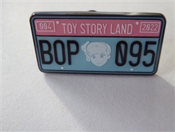 Disney Trading Pins HKDL Pin Trading Carnival 2022 - License Plate Series  - Bo Peep