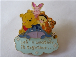 Disney Trading Pin Shanghai Disney Pooh Let's Weather it Together