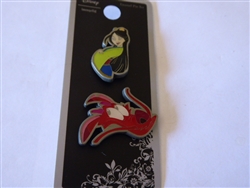 Disney Trading Pin LOUNGEFLY MUSHU & MULAN PIN SET