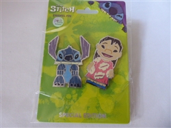 Disney Trading Pin Pink A La Mode Lilo And Stitch  Tiki  Set