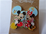 Disney Trading Pins Mickey & Minnie Mouse Floral Set