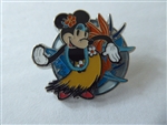 Disney Trading Pin Minnie Mouse Floral Hula Stained Glass
