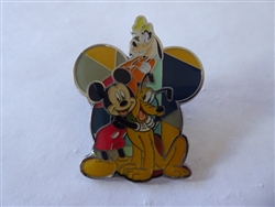 Disney Trading Pins Monogram - Mickey Goofy and Pluto