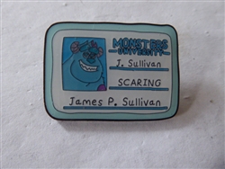 Disney Trading Pins Monsters University Sulley's ID Card