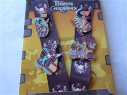 Disney Trading Pin PIRATES OF THE CARRIBEAN Lanyard Set