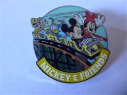 Disney Trading Pin Mickey Donald, Minnie, Goofy Rollercoaster