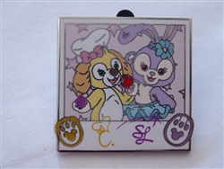 Disney Trading Pin Shanghai Disney Selfies - Cookie and Stella Lou
