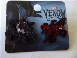 Disney Trading Pin Marvel Venom & Carnage Enamel Pin Set