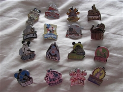 WDW - Disney Mascots Mystery Pack complete set of 16 pins
