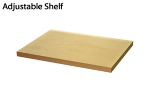 Replacement adjustable shelf for cabinets