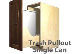 1 pullout trash cabinet (SINGLE CAN)