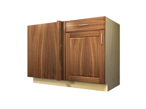 1 door 1 drawer blind corner base cabinet (LEFT side hinged with integrated filler)