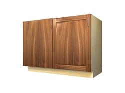 1 door base cabinet with blank panel return (LEFT side hinged)
