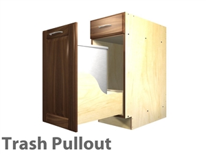 1 pullout trash and 1 drawer cabinet SINGLE CAN