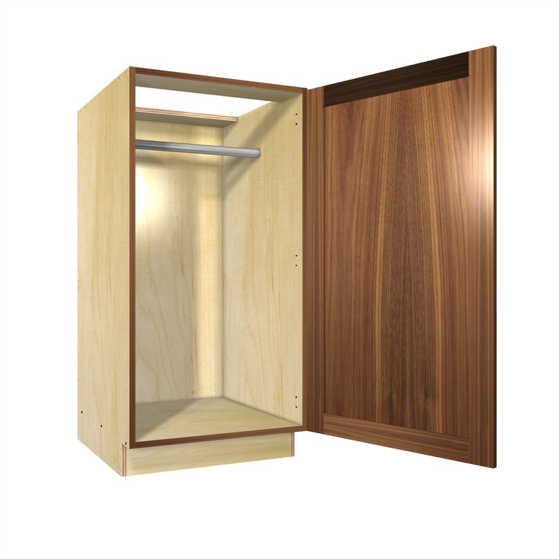 1 door WARDROBE closet base cabinet (closet rod behind door)