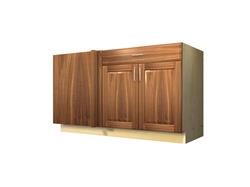 2 door 1 drawer blind corner base cabinet (LEFT side hinged with integrated filler)