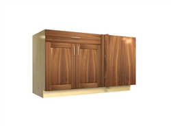 2 door 1 drawer blind corner base cabinet (RIGHT side hinged with integrated filler)