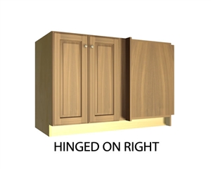2 door blind corner base cabinet hinged right