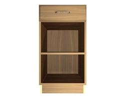 0 door 1 drawer exposed interior base cabinet