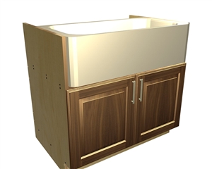 2 door apron sink base cabinet (*sink not included)