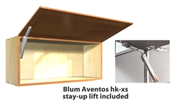1 door FLIP UP wall cabinet (INCLUDES AVENTOS HK-XS STAY-UP ARM/ARMS)