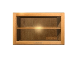 1 door GLASS flip up cabinet