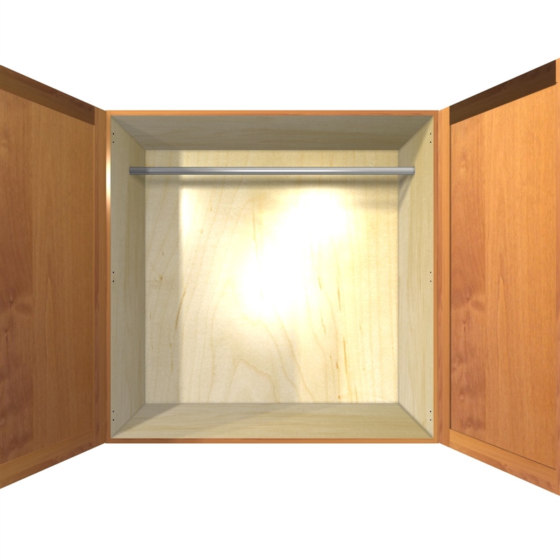 2 door WARDROBE closet wall cabinet (closet rod behind doors)