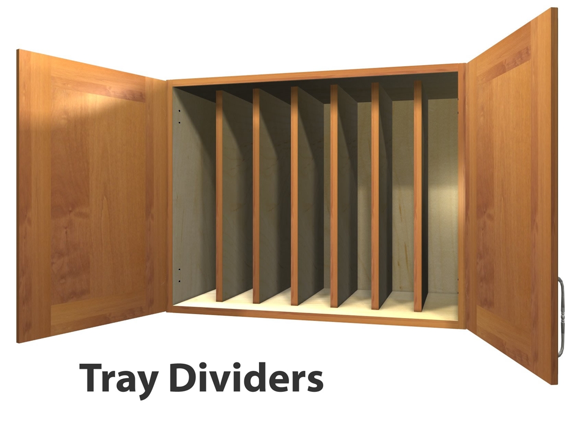 Tray Divider - Storage Cabinet With Vertical Dividers