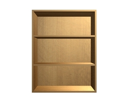 exposed wall cabinet