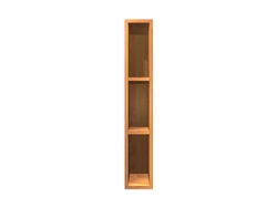 0 door SLIM exposed interior wall cabinet (interior will the match wood type and finish chosen for the face of the cabinet)