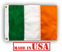 12" x 18" Ireland Irish Flag (Sewn Stripes) - Outdoor Nylon
