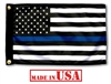 12"x18" American Thin Blue Line Flag for Police Officers