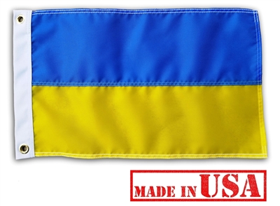 12"x18" Ukraine Flag - Nylon