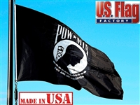 2x3 FT POW-MIA Flag - Nylon  Double Faced
