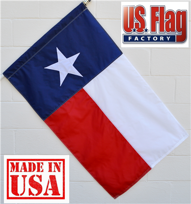 2.5' x 4' Texas Flag (Sleeved) - Nylon