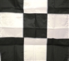 3' x 3' Printed Checker Black / White