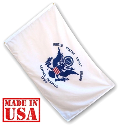 3x5 FT Coast Guard Flag - Nylon