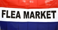 3'x5' FLEA MARKET Flag (Sewn Stripes) - SolarMax Nylon Message Flag