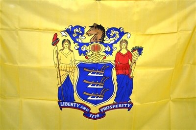 3' x 5' New Jersey Flag - Nylon