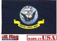 3'x5' US Navy Flag - Outdoor SolarMax Nylon - Made in U.S.A.
