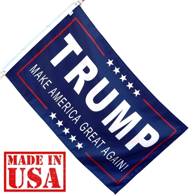3'x5' TRUMP Flag MAGA blue - TRUMP 2024 - MAKE AMERICA GREAT AGAIN!