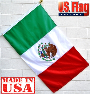 5' x 8' Mexico  Flag - Nylon