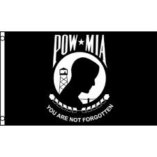 3'x5' POW MIA Single Faced Herculite - Imported