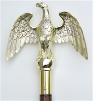 Gold Eagle Topper Ornament (Metal) - 7 Inch